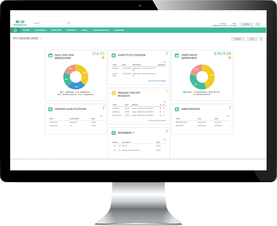 TimeClockPlus An AllinOne Time and Attendance Management System